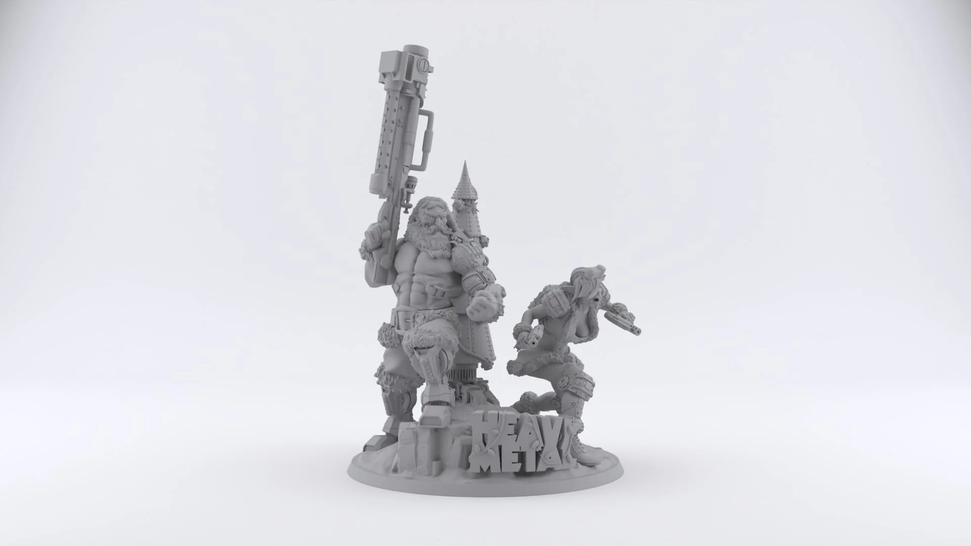 Cyborg Santa and E.L.F Resin Unpainted Model Kit - Image 3