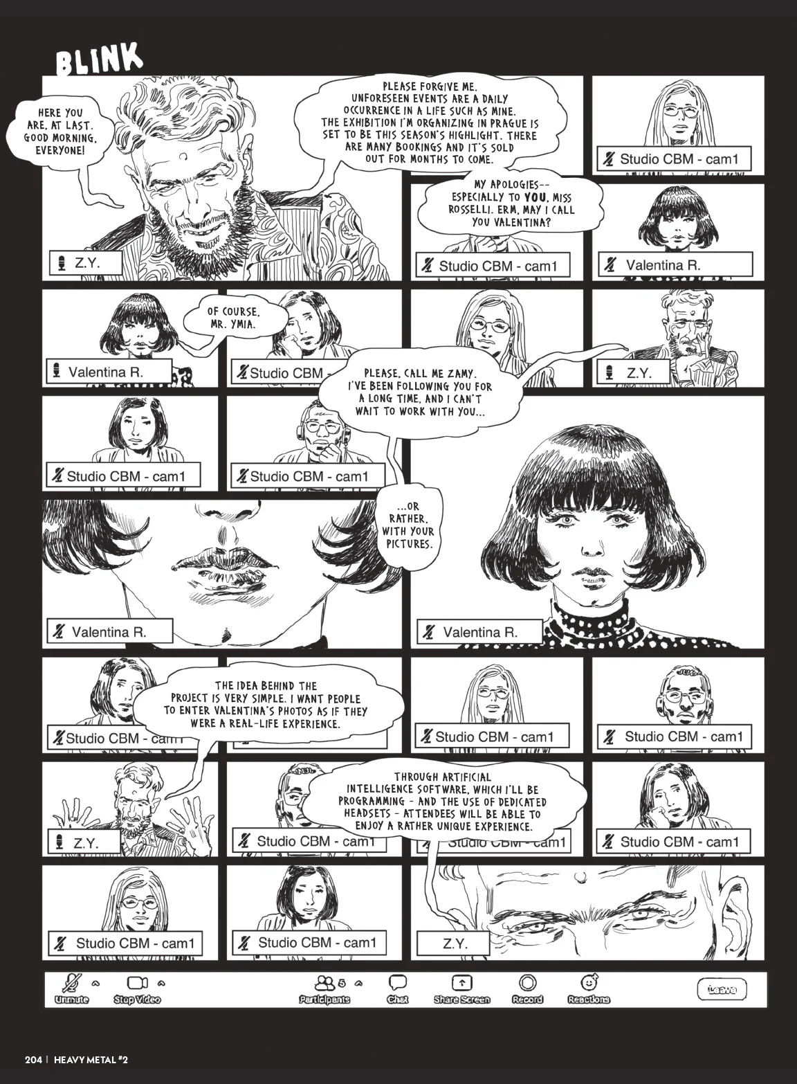 Heavy Metal #2F Blank Sketch Cover - Image 7