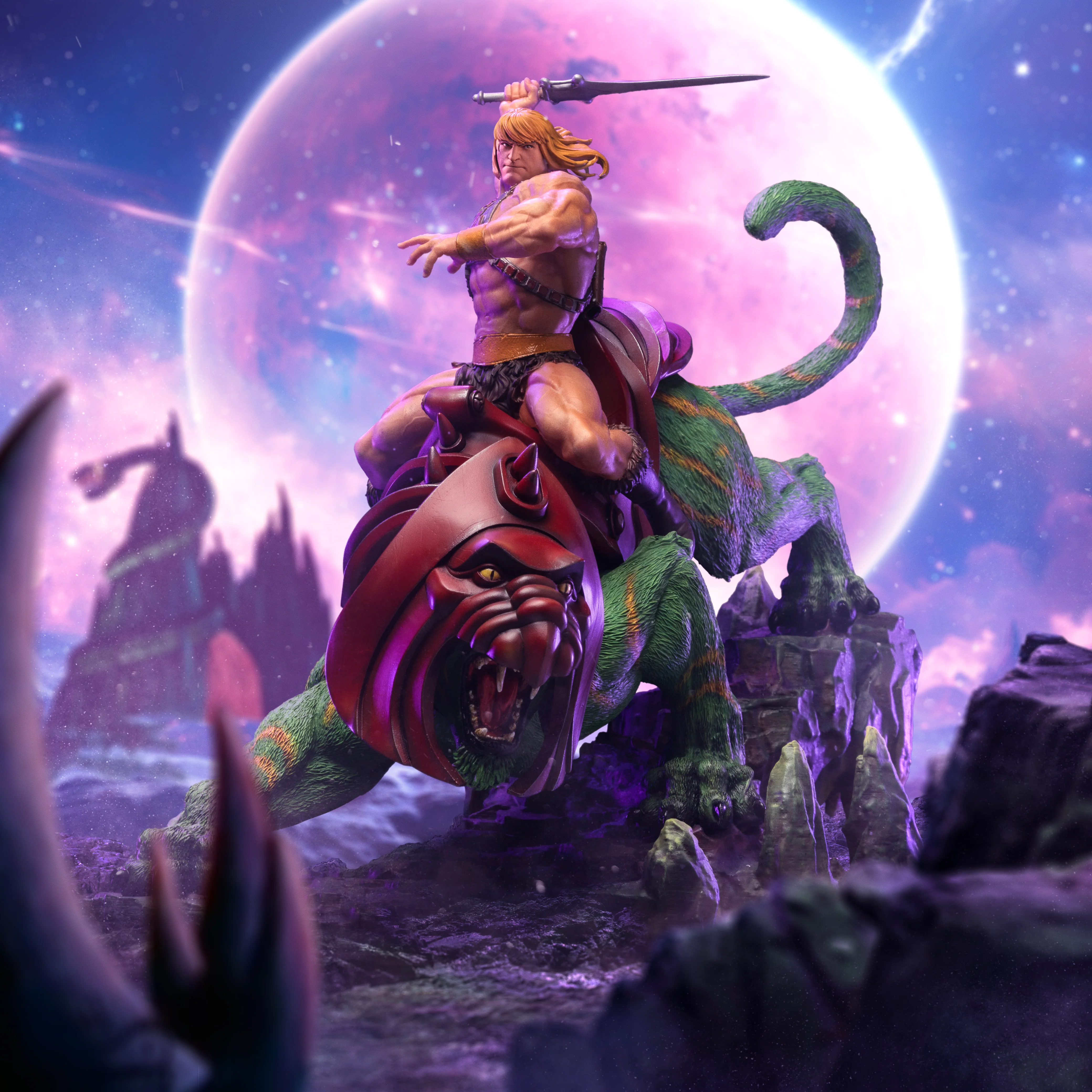 HeMan and Battle Cat Masters of the Universe Art Scale 1/10 Statue - Image 3