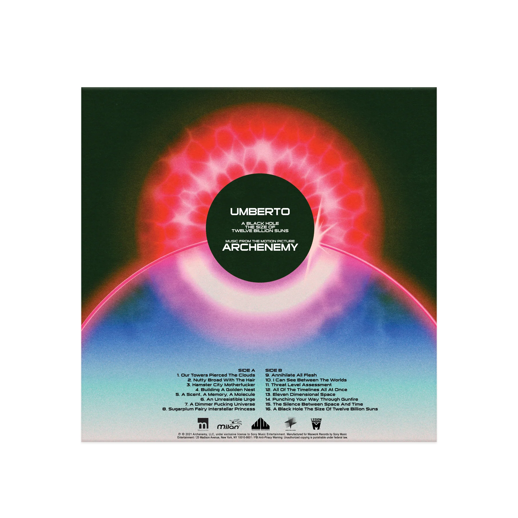 Archenemy (Music from the Motion Picture) by Umberto (aka Matt Hill) 'Cosmic' Vinyl Variant Edition - Image 5