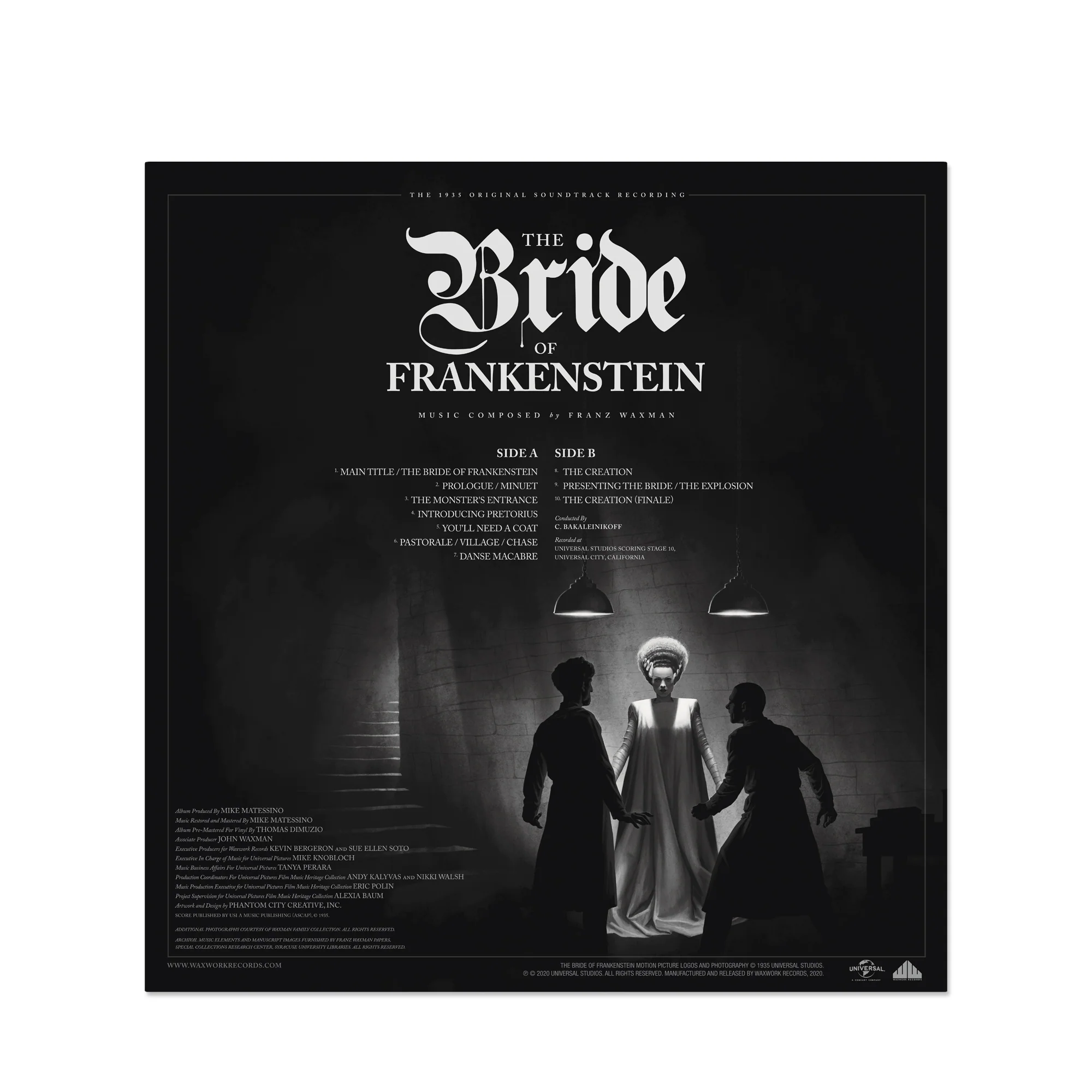 The Bride of Frankenstein (Music from the Motion Picture) by Franz Waxman Red & Yellow Hand Pour Colored Vinyl - Image 6