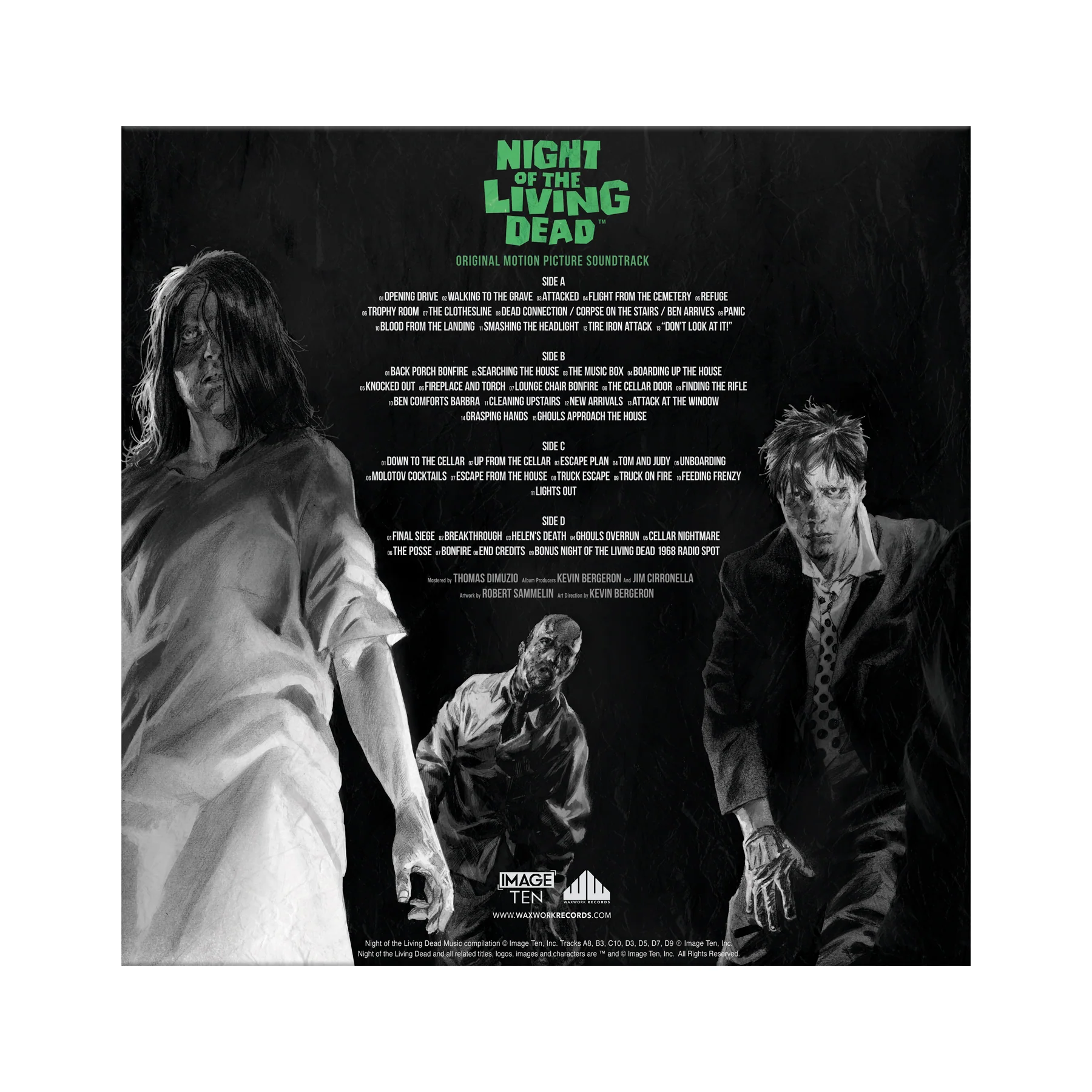 Night of the Living Dead (Music from the Motion Picture) Ghoul Green and Blue Colored Vinyl - Image 3