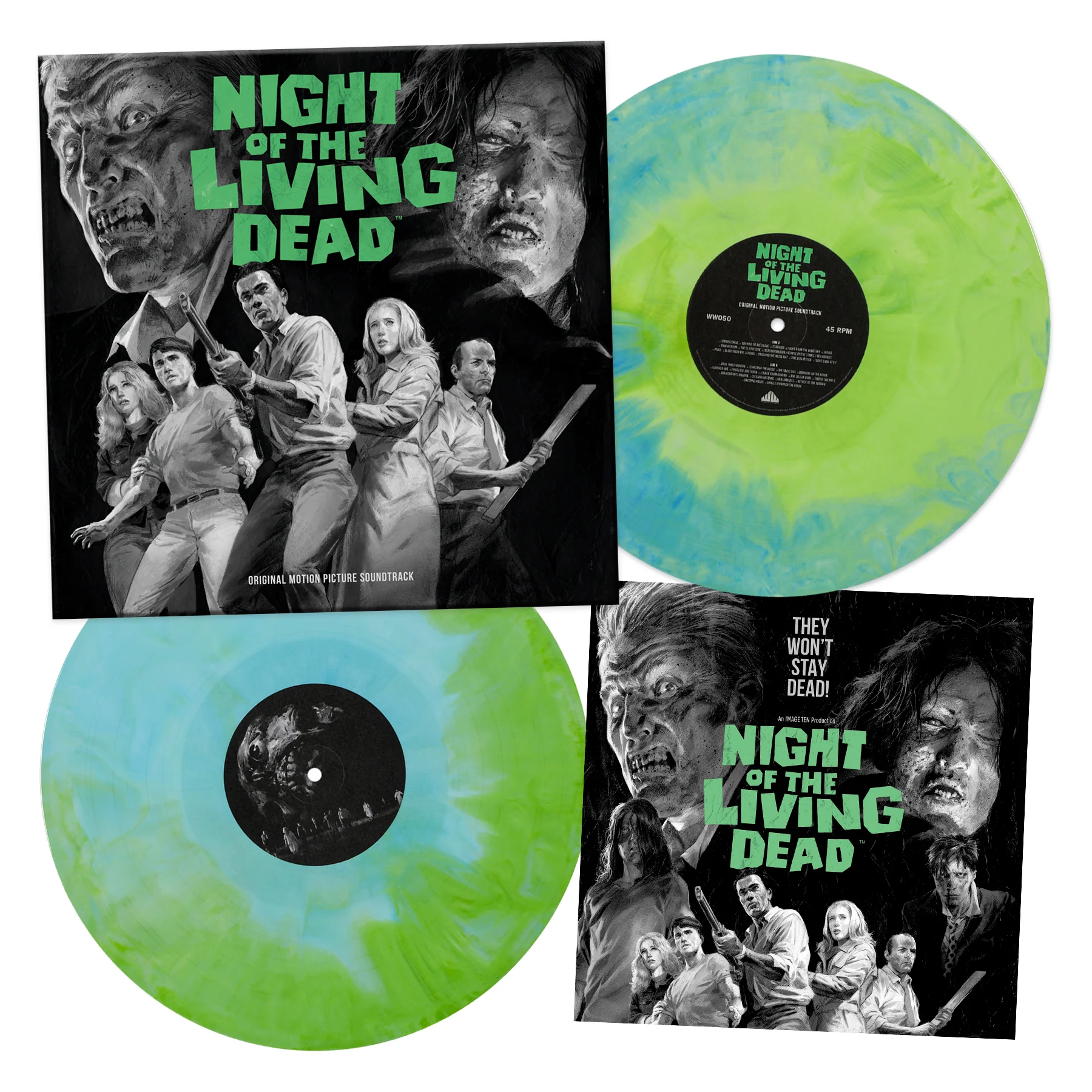 Night of the Living Dead (Music from the Motion Picture) Ghoul Green and Blue Colored Vinyl - Image 7